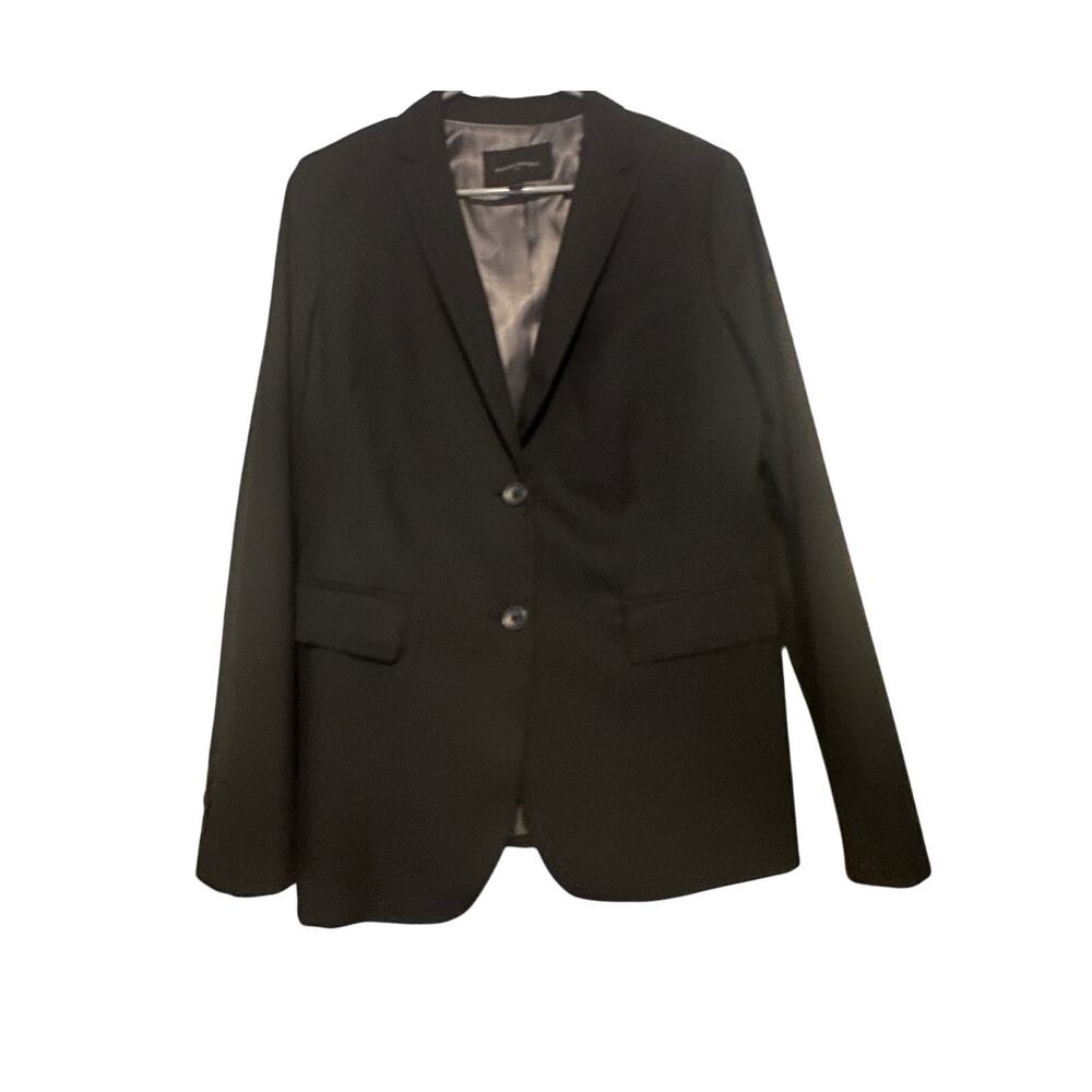 Banana Republic Washable Two Button Blazer - Black - Size 8 - Classic Tailored